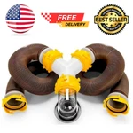 Camco Revolution Rv Sewer Hose Kit With Wye Connector 20-FOOT, 15 Mil Hts Vinyl. Fixed Price $98.99.