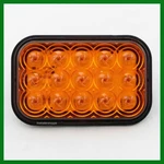 Maxxima Amber 5" Rectangular Stop Park Turn 15 Led Tail Light Sst M42213Y. Fixed Price $28.95.
