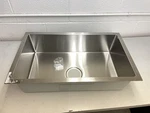 Lippert 385313 Stainless Steel 27" X 16" Single Square Sink Rv. Fixed Price $207.96.