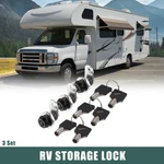 3 Set 5/8" Srv Campervan Storage Door Locks For File Cabinet Toolbox. Fixed Price $29.99.