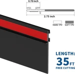 Racewill Rv Slide Out Seal Base 1/2"X2.75"X35' Travel Trailer Weather Stripping. Fixed Price $55.99.