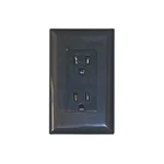 Valterra DG15BKVP Rv 15A 125V Dual Outlet Receptacle With Cover Black Diamond. Fixed Price $18.97.