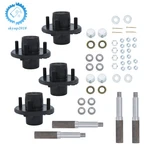 Sets On 4"TRAILER Hub Kit + 1" Round BT8 Spindle W/trailer Bearing. Fixed Price $128.35.
