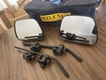 Milenco Grand Aero Flat Towing Mirrors Pair Very Good Condition 03-6161 W/bag. Fixed Price $59.99.