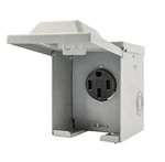 Rvguard Amp 125/250 Volt Rv/ev Power Outlet Box, Enclosed Lockable Weatherpro. Fixed Price $50.00.