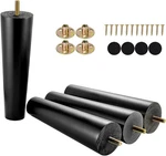 Maricome 8 Inch Furniture Legs Set Of 4 Wood Replacement Black,. Fixed Price $33.74.