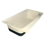 Icon Technologies TU600 Colonial White Bath Tub Right Hand Drain 46"L X 24"W. Fixed Price $355.45.