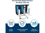 Camco 40649 Evo X3 Triple Stage Premium Rv Water Filter Kit. Fixed Price $308.09.