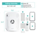 Fogatti Air Distribution Box White Conditioner Adb With Wifi/remote Control. Fixed Price $189.99.