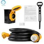 50 Amp Generator Cord And Power Inlet Box Kit 15FT Extension. Fixed Price $75.52.