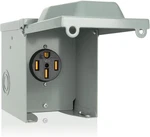 Amp Rv Power Outlet Box, 125/250 Volt Nema 14-50R Receptacle, Lockable Enclos. Fixed Price $61.60.