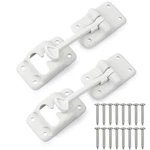 2-PACK White Rv T-style Door Holder Catch 4" For Latch Camper T.... Fixed Price $17.09.