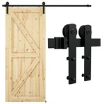 Lqkumjg 6.6FT Sliding Barn Hardware Kit For Single Wood Door, Smoothly A.... Fixed Price $94.67.