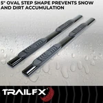 Trail Fx A7048B 5" Oval Straight Black Steel Step Bar For 15-24 Colorado/canyon. Fixed Price $388.18.