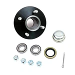 Lug 4" Trailer Hub Inch Bearings L44643/10 2000LBS Kit With Dust Cap Seal. Fixed Price $539.99.