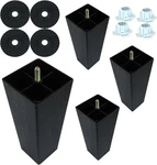 4PCS 8 Plastic Furniture Legs, Square Sofa Black Inch,. Fixed Price $26.05.