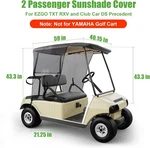 10L0L F26-C 2-PASSENGER Golf Cart Curtain Black Foldable. Fixed Price $57.99.