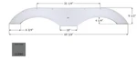 Icon 12390 Tandem Axle Fender Skirts Rv. Fixed Price $217.97.