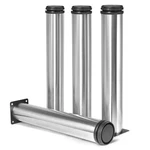 Masendelk 12" Metal Furniture Legs Stainless Steel Adjustable Silver Round 4-PAC. Fixed Price $34.00.