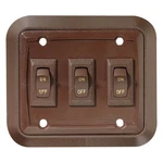 Rv Designer Triple Spst On/off Labled Brown Lighting Switch. Fixed Price $22.62.