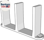 Sliding Closet Door Floor Guide Bracket Universal Fit For 1-3/8" Width Bypass. Fixed Price $11.28.