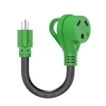 Rvguard Amp To 110 Volt Adapter Cord 12 Inch Nema 5-15P TT-30R. Fixed Price $25.19.