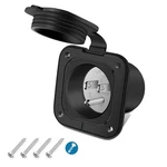 Amp 125V Flanged Inlet, Nema 5-15P Pole 3-WIRE Ac Port Plug For Marine Boat. Fixed Price $15.29.