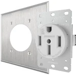 White 14-50 Ev Charger Wall Outlet 50A 250V Receptacle 2GANG Ss Cover 1450 Range. Fixed Price $39.99.