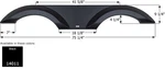 Icon 14011 Tandem Axle Fender Skirts Rv. Fixed Price $292.20.