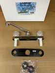 Empire Brass U-YJW800F Chrome 8" Kitchen Faucet With Knobs, Rv. Fixed Price $27.74.