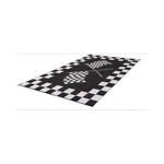 Faulkner 48707 Rv Mat - Finish Line Black And White 6' X 9'. Fixed Price $59.38.