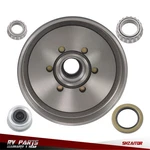One New 5.5" Trailer Brake Hub Drum Kit 12"X2" For 5200-6000 Lbs Axle. Fixed Price $56.09.