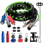 Aquilaplain Semi Truck Air Lines Kit - 3 With Spring, Black. Fixed Price $135.46.