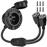 Mictuning 15A Rv Power Inlet Socket Waterproof W/ Integrated 20 Extension Cords. Fixed Price $35.09.