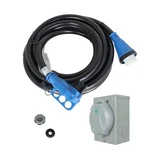 50A 25FT Rv Power Extension Cord W/ Led & Twist Lock Plug Inlet 125/250V. Fixed Price $116.24.