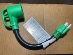 Rvguard Amp To 110 Volt Adapter Cord 12 Inch Nema 5-15P TT-30R. Fixed Price $13.49.