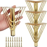 Heavy Duty Metal Furniture Legs, 6 Inch Gold - Set 4 For Sofa, Cabinet, Dr.... Fixed Price $34.44.