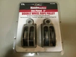 Double Wheel Rope Pulley Pc. 2" By Haul Master. Zinc Plated.. Fixed Price $9.75.