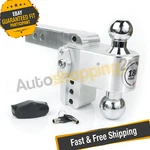 Weigh Safe CTB4-2 Adjustable 180 Deg 4" Drop Hitch Ball Mount With 2" Shaft. Fixed Price $244.86.