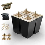 Shanjue Wood Furniture Legs Inch Sofa Pack 4,SQUARE Couch Blac.... Fixed Price $40.48.