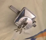 Vintage Bargman L-100-6 Door Lock With L-100-4 Short Bolt W/ Keys Works. Fixed Price $300.00.