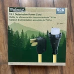 Weekender By Parkpower 50ARVD25 Detachable Cord With Handle - 50A, 25'. Fixed Price $68.99.