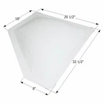 Icon 12372 Rv Trailer Neo Angle Outer Skylight White 25.5"W X 32.5"L. Fixed Price $215.14.