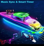 Tendist 66FT 12V Rgb Waterproof Marine Led Boat Strip Lights IP67 App/remote. Fixed Price $69.00.