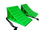 Apex Rv, Heavy Duty Wheel Chock With Rope For Truck Rig 2 Pack. Fixed Price $19.99.