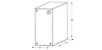 Icon 12730 Fresh Water Tank WT2466 24X16X8. Fixed Price $126.84.