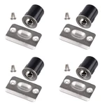 Homotek 4 Drive Ball Catch With Strike Plate For Pack, Satin Nickle. Fixed Price $14.76.