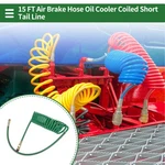 15 Feet Air Brake Hose Cooler Coiled Long Tail Line 18 Circle Green. Fixed Price $45.69.
