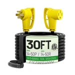50 Amp Rv/ev Extension Cord 30 Ft Outdoor With Grip Handle, Flexible Heavy Du.... Fixed Price $143.80.