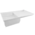 Recpro Rv Combo Shower Pan 35" X 21" Corner Drain White Toilet Mount. Fixed Price $189.95.